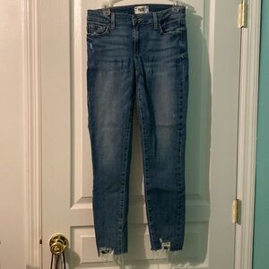 Paige jeans with raw hem